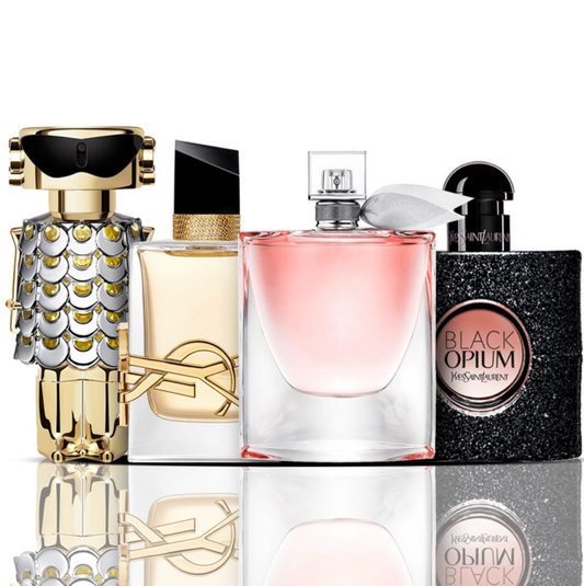 Zestaw 4 perfum | Libre + La Vie Est Belle + Black Opium + Fame 100 ml